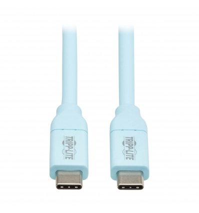 Tripplite Kabel USB-C(Samec/Samec),USB 2.0,Antibakteriální Safe-IT,ultra flexibilní,sv. modrá,1.83m