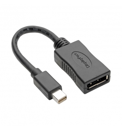 Tripplite Video adaptér Mini DisplayPort / DisplayPort, 4K 60Hz (Samec/Samice), černá, 15.24cm