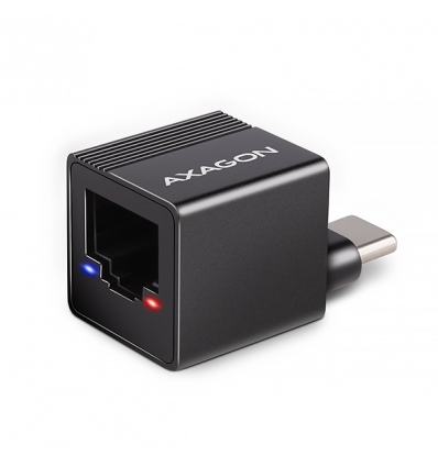 AXAGON ADE-MINIC USB-C 3.2 Gen 1 - Gigabit Ethernet MINI síťová karta, Realtek 8153, auto instal