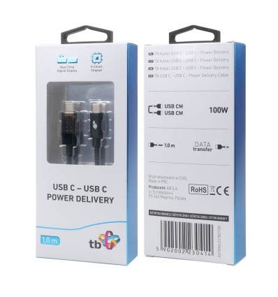 TB Touch USB C kabel s indikátorem nabíjení 100W