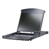 Aten 8-port Cat.5 KVM,dual rail rack, 19" LCD, IP