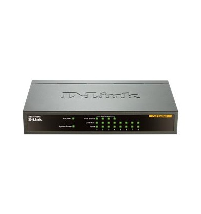 D-Link DES-1008PA 8x10/100 Desktop Switch, 4xPoE