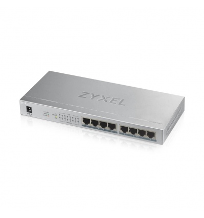 Zyxel GS1008-HP, 8 Port Gigabit PoE+ unmanaged desktop Switch, 8 x PoE, 60 Watt