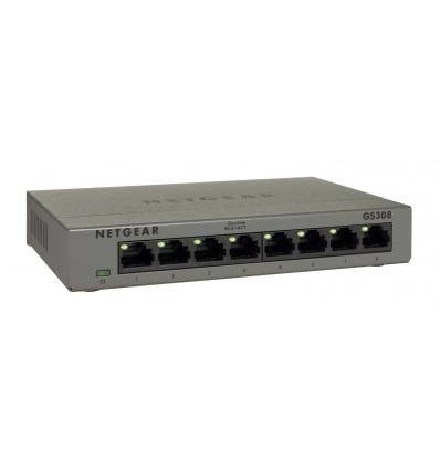 NETGEAR 8PT GE UNMANAGED SW METAL LP, GS308