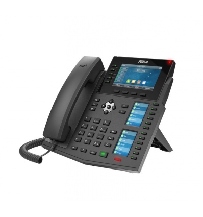 Fanvil X6U SIP telefon, 4.3" bar. disp.+2 přid. disp., 20 SIP, 5link. tl., 60 DSS tl., BT, dual Gbit