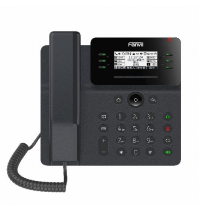 Fanvil V62 SIP telefon, 2,7"podsv.disp., 6SIP, 15DSS tl., USB, dual Gbit, PoE