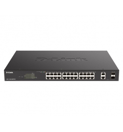 D-Link DGS-1100-26MPV2/E26-Port PoE+ Gigabit Smart Man. Switch, 370W