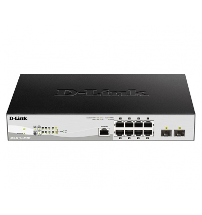 D-Link DGS-1210-10P/ME/E 8x 1G PoE, 2x 1G SFP Metro Ethernet Managed Switch