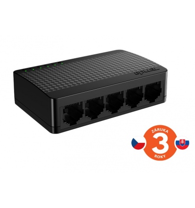 Tenda SG105M - 5x Gigabit Desktop Ethernet Mini Switch, 10/100/1000 Mb/s, 10Gb/s, fanless