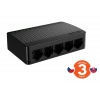 Tenda SG105M - 5x Gigabit Desktop Ethernet Mini Switch, 10/100/1000 Mb/s, 10Gb/s, fanless