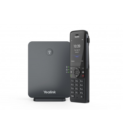 Yealink W78P, IP DECT báze+ručka, PoE, 2,4" bar.disp., až 10 ruček