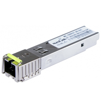 MaxLink 1.25G SFP optický modul, WDM(BiDi), SM, Tx 1550/Rx1310nm, 20km, 1x SC konektor, DDM