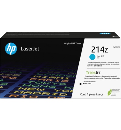 HP W2141Z, cyan toner. kazeta HP LaserJet 214Z