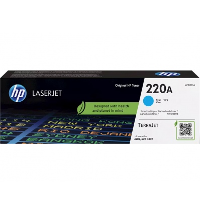 HP W2201A, cyan toner. kazeta HP LaserJet 220A