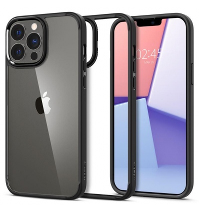 Ochranný kryt Spigen Crystal Hybrid pro iPhone 13 Pro Max černý