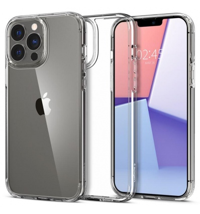 Ochranný kryt Spigen Crystal Hybrid pro iPhone 13 Pro Max transparentní