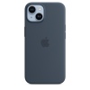 iPhone 14 Silicone Case with MS - Storm Blue