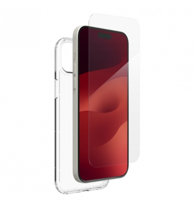 InvisibleShield Elite 360°sklo + kryt iPhone 15 Plus průhledný