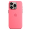 iPhone 15 ProMax Silicone Case with MS - Pink