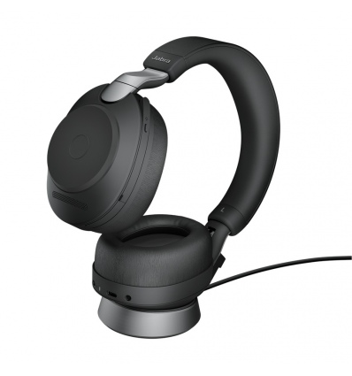 Jabra Evolve2 85/Stereo/ANC/USB/BT/Bezdrát/MS/Stand/Černá