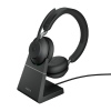 Jabra Evolve2 65/Stereo/USB/BT/Bezdrát/MS/Stand/Černá