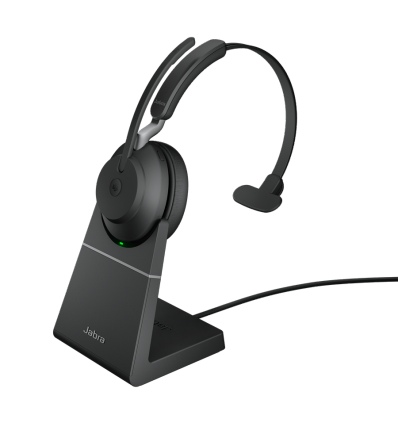 Jabra Evolve2 65/Mono/BT/Bezdrát/MS/Stand/Černá