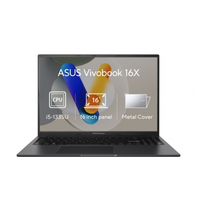 ASUS Vivobook 16X/K3604VA/i5-1335U/16"/WUXGA/16GB/1TB SSD/Iris Xe/W11H/Black/2R