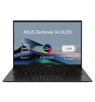 ASUS Zenbook 14 OLED/UM3406HA/R7-8840HS/14"/WUXGA/16GB/1TB SSD/AMD int/W11P/Black/2R