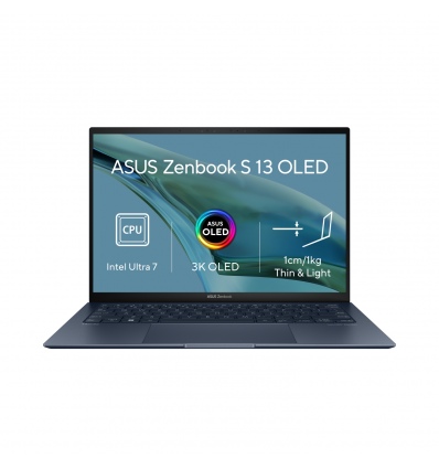 ASUS Zenbook S 13 OLED/UX5304MA/U7-155U/13,3"/2880x1800/32GB/1TB SSD/4C-iGPU/W11H/Blue/2R