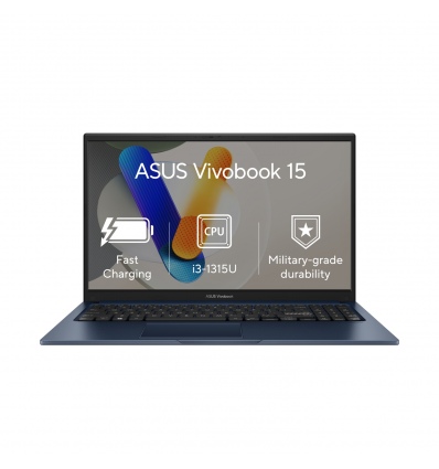 ASUS Vivobook 15/X1504VA/i3-1315U/15,6"/FHD/8GB/512GB SSD/UHD/W11H/Blue/2R