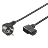 Síťový kabel 220V k PC, 2m 90°