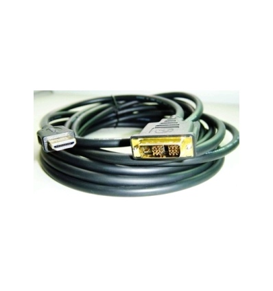 Kabel HDMI-DVI 1,8m,M/M stín.,zlacené kontakty 1.3