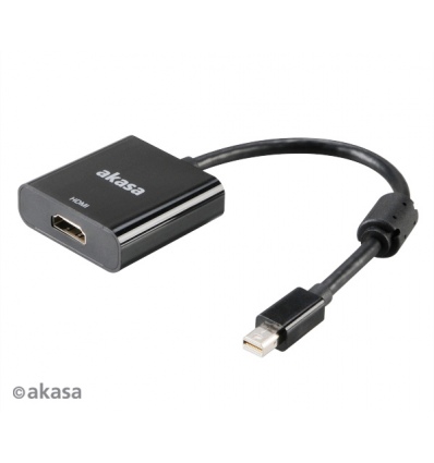 AKASA - adaptér miniDP na HDMI aktivní - 20 cm