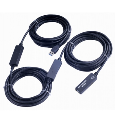 PremiumCord USB 3.0 repeater a prodluž. kabel 15m