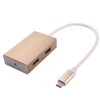 PremiumCord USB3.1 hub 4x USB3.0 hliníkové pouzdro