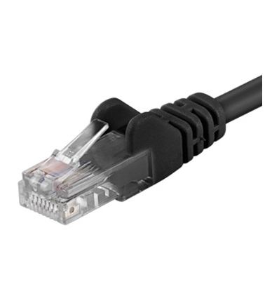 PremiumCord Patch kabel UTP RJ45-RJ45 CAT6 0.5m černá