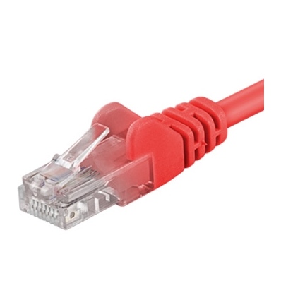 PremiumCord Patch kabel UTP RJ45-RJ45 CAT6 0.5m červená