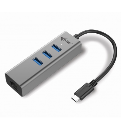 i-tec USB-C Metal HUB 3 Port + Gigabit Ethernet