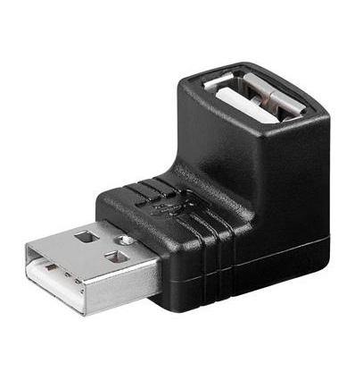 PremiumCord USB redukce A-A, Male/Female 90°