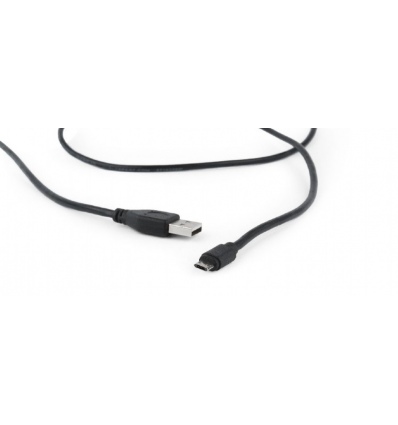 Kabel CABLEXPERT MicroUSB oboustranný univerzální konektor, 1,8m, černý