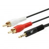 TB Touch Cable 3,5mm Mini Jack -2x RCA M/M 2,5m