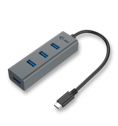 i-tec USB-C Metal 4-portový HUB, 4x USB 3.0