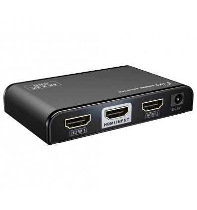 PremiumCord HDMI 2.0 splitter 1-2 porty, 4K x 2K/60Hz, FULL HD, 3D, černý