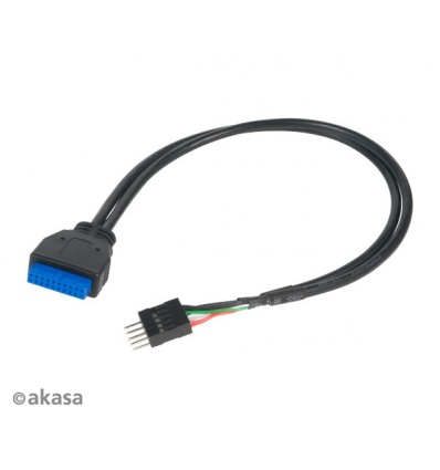 AKASA - USB 3.0 na USB 2.0 adaptér - 30 cm