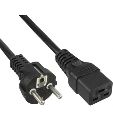 PremiumCord Kabel síťový k počítači 230V 16A 1,5m IEC 320 C19 konektor