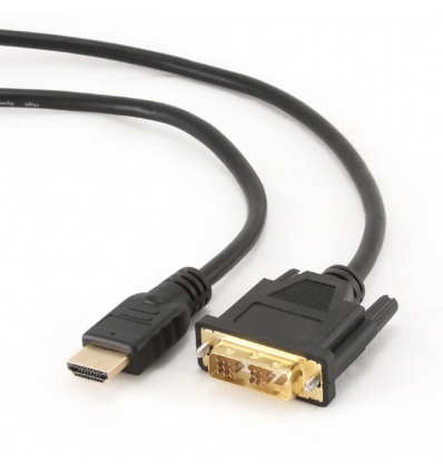 Kabel HDMI-DVI 0,5m,M/M stín., zlacené konekt. 1.3