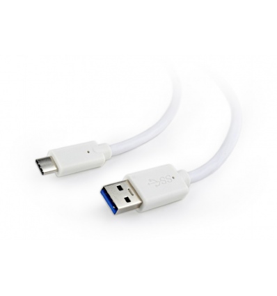 Kabel CABLEXPERT USB 3.0 A - USB-C M/M, 1m, bílý