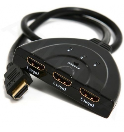 GEMBIRD Datový přepínač HDMI switch, 3 cesty