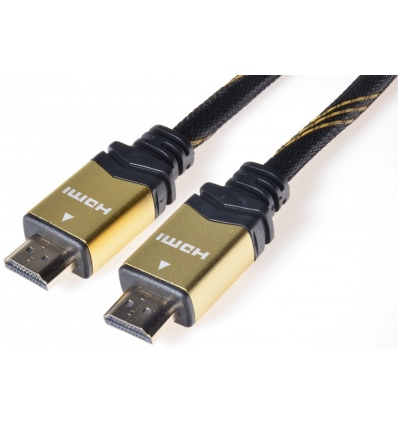 GOLD HDMI High Speed + Ethernet kabel, zlacené kon