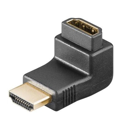 PremiumCord Adapter HDMI M/F, pravý úhel - opačný